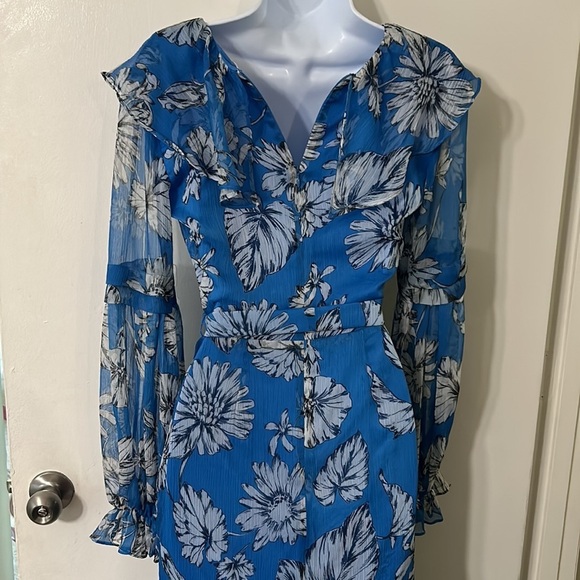 AMANDA Uprichard Maxi Long Blue Dress Size S Please see measurements below 👇 - Picture 8 of 12